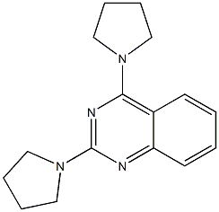 2,4-di(1-pyrrolidinyl)quinazoline,,结构式