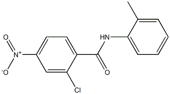 2-chloro-4-nitro-N-(2-methylphenyl)benzamide Structure