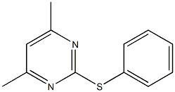 4,6-dimethyl-2-(phenylsulfanyl)pyrimidine 结构式