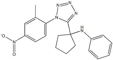 5-(1-anilinocyclopentyl)-1-{4-nitro-2-methylphenyl}-1H-tetraazole