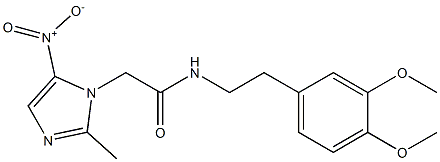  N-[2-(3,4-dimethoxyphenyl)ethyl]-2-{5-nitro-2-methyl-1H-imidazol-1-yl}acetamide