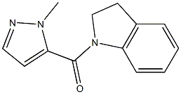 1-[(1-methyl-1H-pyrazol-5-yl)carbonyl]indoline Structure