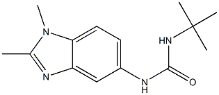 N-(tert-butyl)-N'-(1,2-dimethyl-1H-benzimidazol-5-yl)urea Structure