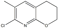 7-chloro-6-methyl-3,4-dihydro-2H-pyrano[2,3-b]pyridine,,结构式