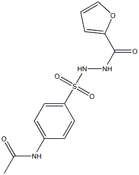 N-(4-{[2-(2-furoyl)hydrazino]sulfonyl}phenyl)acetamide Structure