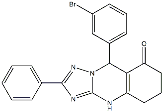 9-(3-bromophenyl)-2-phenyl-5,6,7,9-tetrahydro[1,2,4]triazolo[5,1-b]quinazolin-8(4H)-one