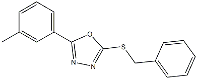 2-(benzylsulfanyl)-5-(3-methylphenyl)-1,3,4-oxadiazole