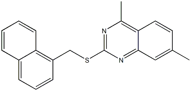 4,7-dimethyl-2-[(1-naphthylmethyl)sulfanyl]quinazoline