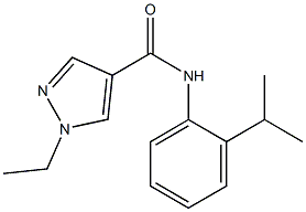 1-ethyl-N-(2-isopropylphenyl)-1H-pyrazole-4-carboxamide Structure