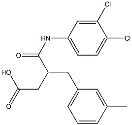  4-(3,4-dichloroanilino)-3-(3-methylbenzyl)-4-oxobutanoic acid