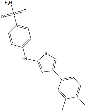 4-{[4-(3,4-dimethylphenyl)-1,3-thiazol-2-yl]amino}benzenesulfonamide Structure