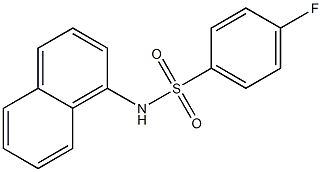 4-fluoro-N-(1-naphthyl)benzenesulfonamide Structure