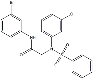 N-(3-bromophenyl)-2-[3-methoxy(phenylsulfonyl)anilino]acetamide