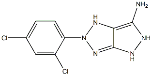 2-(2,4-dichlorophenyl)-1,2,4,5-tetrahydropyrazolo[3,4-d][1,2,3]triazol-6-ylamine 化学構造式