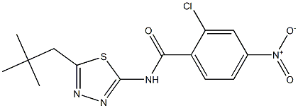  2-chloro-4-nitro-N-(5-neopentyl-1,3,4-thiadiazol-2-yl)benzamide