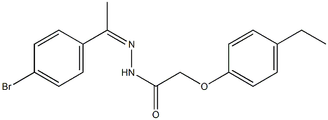 N'-[1-(4-bromophenyl)ethylidene]-2-(4-ethylphenoxy)acetohydrazide Structure