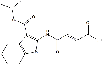 4-{[3-(isopropoxycarbonyl)-4,5,6,7-tetrahydro-1-benzothien-2-yl]amino}-4-oxo-2-butenoic acid Structure