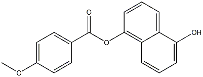 5-hydroxy-1-naphthyl 4-methoxybenzoate Struktur