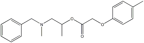 2-[benzyl(methyl)amino]-1-methylethyl (4-methylphenoxy)acetate,,结构式