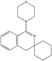 1-(4-morpholinyl)-3,4-dihydrospiro(isoquinoline-3,1'-cyclohexane),,结构式