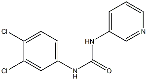 N-(3,4-dichlorophenyl)-N'-(3-pyridinyl)urea Struktur