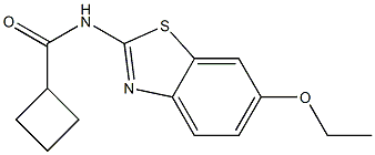 N-(6-ethoxy-1,3-benzothiazol-2-yl)cyclobutanecarboxamide Struktur