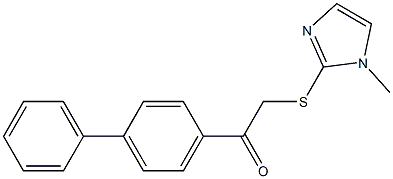  1-[1,1'-biphenyl]-4-yl-2-[(1-methyl-1H-imidazol-2-yl)sulfanyl]ethanone