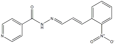 N'-(3-{2-nitrophenyl}-2-propenylidene)isonicotinohydrazide