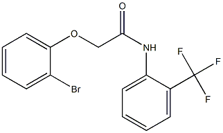 2-(2-bromophenoxy)-N-[2-(trifluoromethyl)phenyl]acetamide Structure