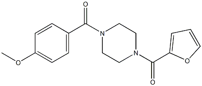  4-{[4-(2-furoyl)-1-piperazinyl]carbonyl}phenyl methyl ether