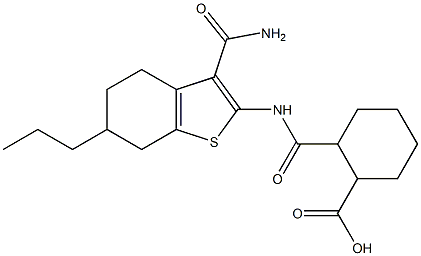 2-({[3-(aminocarbonyl)-6-propyl-4,5,6,7-tetrahydro-1-benzothien-2-yl]amino}carbonyl)cyclohexanecarboxylic acid