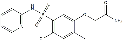 2-{4-chloro-2-methyl-5-[(2-pyridinylamino)sulfonyl]phenoxy}acetamide|