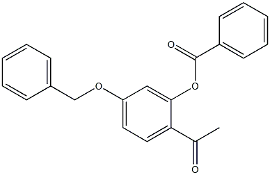 2-acetyl-5-(benzyloxy)phenyl benzoate Structure