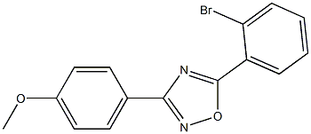 4-[5-(2-bromophenyl)-1,2,4-oxadiazol-3-yl]phenyl methyl ether|