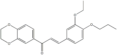 1-(2,3-dihydro-1,4-benzodioxin-6-yl)-3-(3-ethoxy-4-propoxyphenyl)-2-propen-1-one