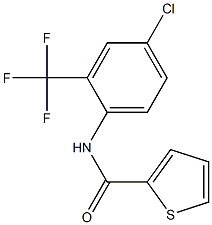 N-[4-chloro-2-(trifluoromethyl)phenyl]thiophene-2-carboxamide Struktur