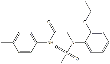2-[2-ethoxy(methylsulfonyl)anilino]-N-(4-methylphenyl)acetamide Structure