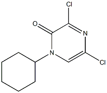 3,5-dichloro-1-cyclohexyl-2(1H)-pyrazinone Struktur