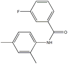 N-(2,4-dimethylphenyl)-3-fluorobenzamide,,结构式