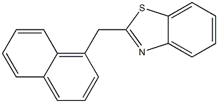 2-(1-naphthylmethyl)-1,3-benzothiazole,,结构式