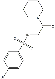 4-bromo-N-[2-oxo-2-(1-piperidinyl)ethyl]benzenesulfonamide