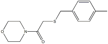 4-methylbenzyl 2-(4-morpholinyl)-2-oxoethyl sulfide Structure