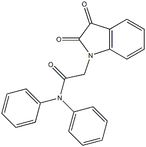 2-(2,3-dioxo-2,3-dihydro-1H-indol-1-yl)-N,N-diphenylacetamide|