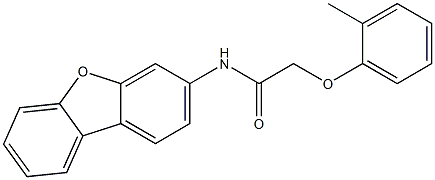 N-dibenzo[b,d]furan-3-yl-2-(2-methylphenoxy)acetamide Structure