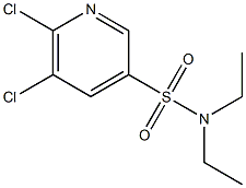 5,6-dichloro-N,N-diethyl-3-pyridinesulfonamide Structure