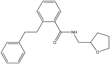 2-(2-phenylethyl)-N-(tetrahydro-2-furanylmethyl)benzamide Structure