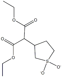 diethyl 2-(1,1-dioxidotetrahydro-3-thienyl)malonate 结构式