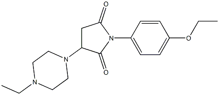  1-(4-ethoxyphenyl)-3-(4-ethyl-1-piperazinyl)-2,5-pyrrolidinedione