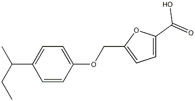 5-[(4-sec-butylphenoxy)methyl]-2-furoic acid Structure