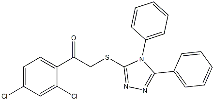 1-(2,4-dichlorophenyl)-2-[(4,5-diphenyl-4H-1,2,4-triazol-3-yl)sulfanyl]ethanone Structure